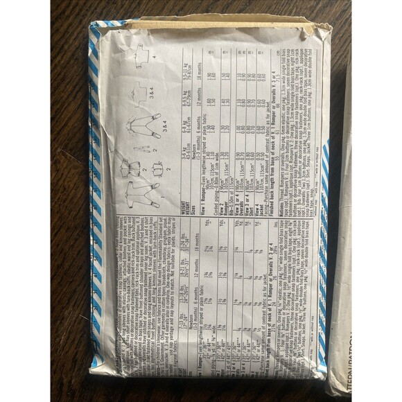 Simplicity 6259 & 7108 Layette and Snowsuit Baby Sewing Patterns - VTG Uncut NOS - Picture 4 of 6